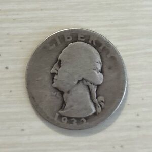 Vintage 1932 Washington Quarter for collectors